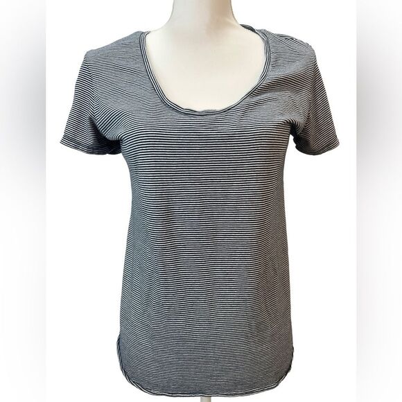 Frank & Eileen Tops - Frank & Eileen Tee Lab Navy and White Striped Tee Size Small